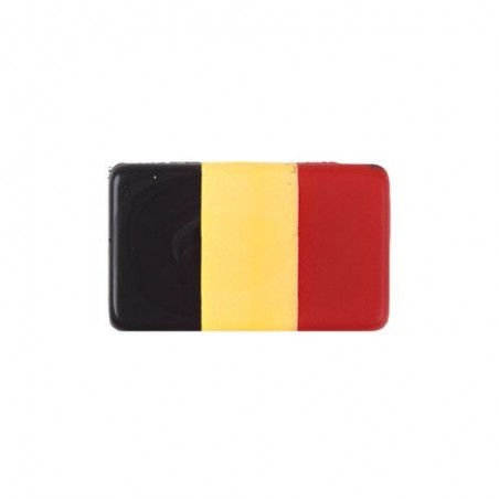 +2024592 PLAQUETTE DRAPEAU BELGE 38X23MM64PCES S/CDE