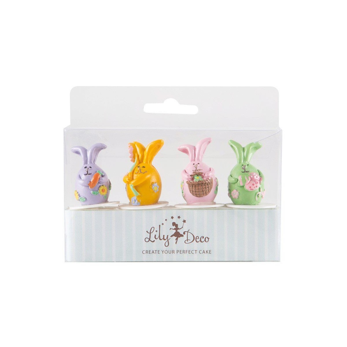 1022188 BTE DE 4 LAPINS 3CM S/CDE