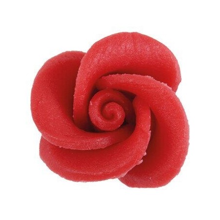 1053005 ROSE EN MASSEPAIN 35MM ROUGE 49PCES