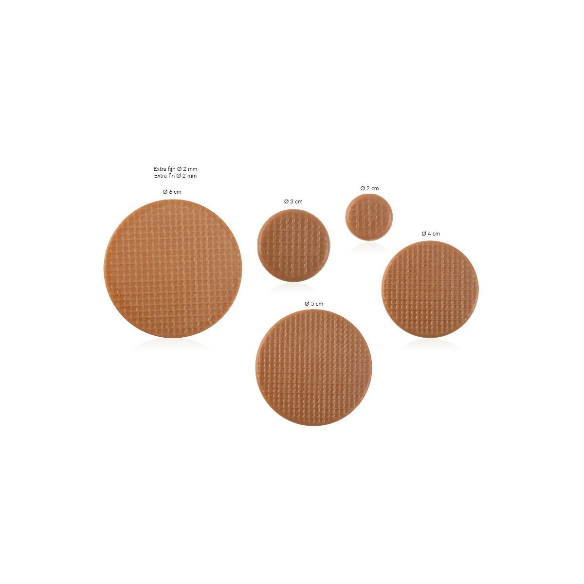 34357  ASSORTIMENT DE RONDS CARAMEL 75PCES S/CDE