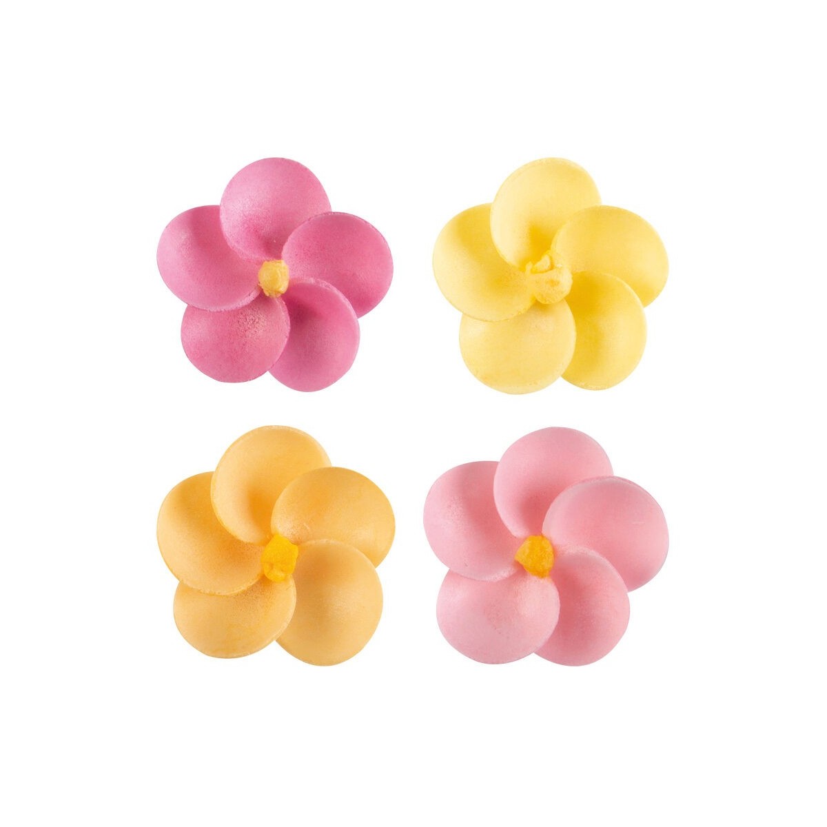 1049016 FLEURS ASSORTIES ELISE 3,5CM 100PCES S/CD