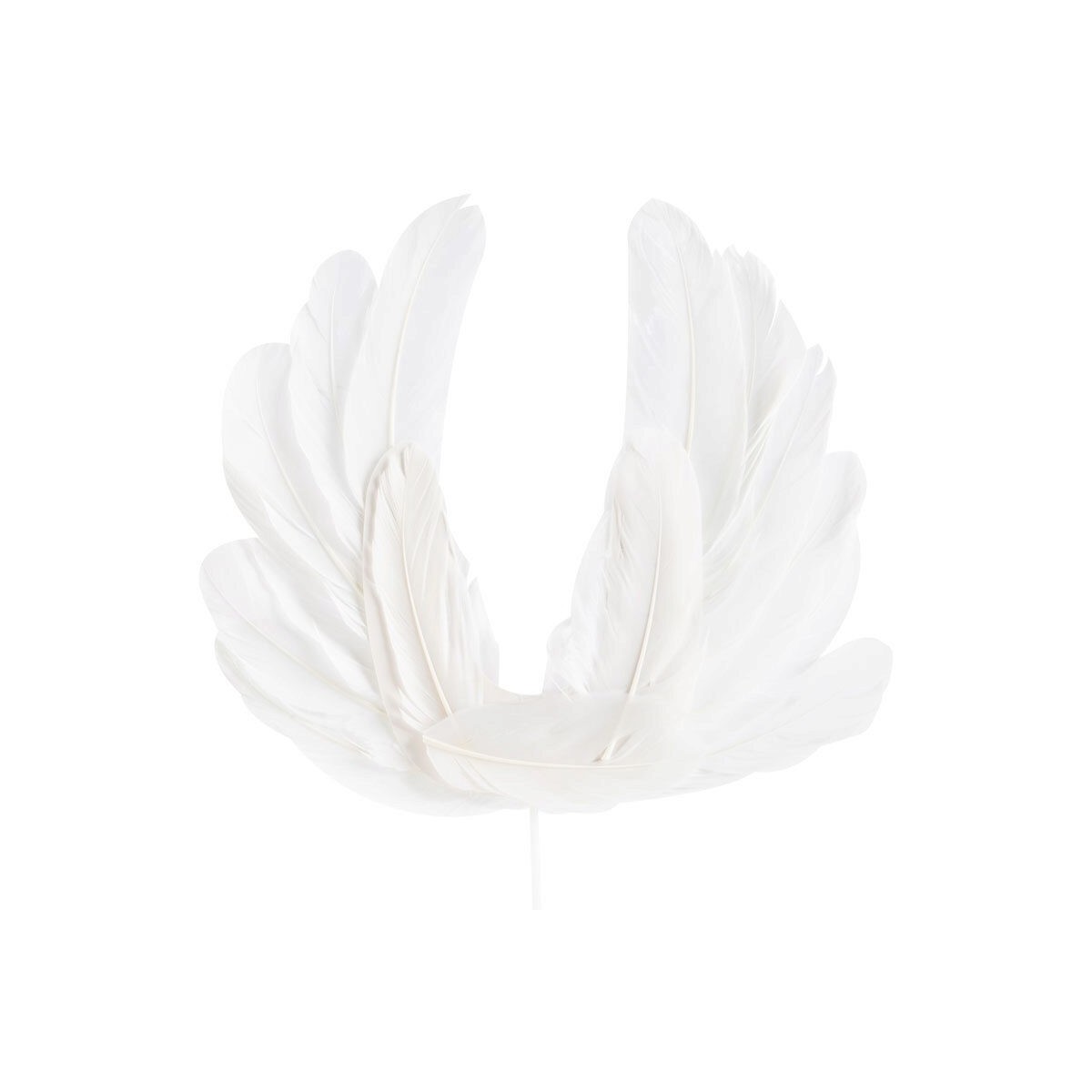 24692  PLUMES BLANCHES 18CM 6PCES S/CDE