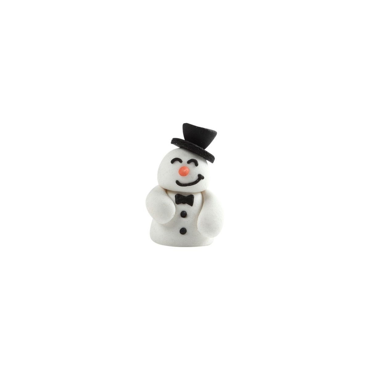 1014360 BONHOMME DE NEIGE CHAPEAU MASSEPAINDIA40MM  42PCESBTE S/CD