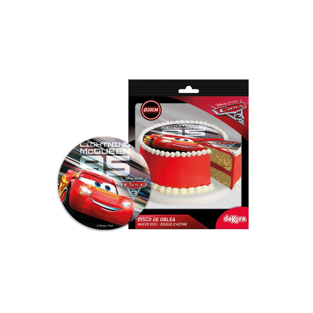 DISQUE AZYME CARS 20CM