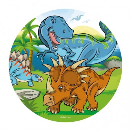 DISQUE AZYME DINOSAURE 20CM