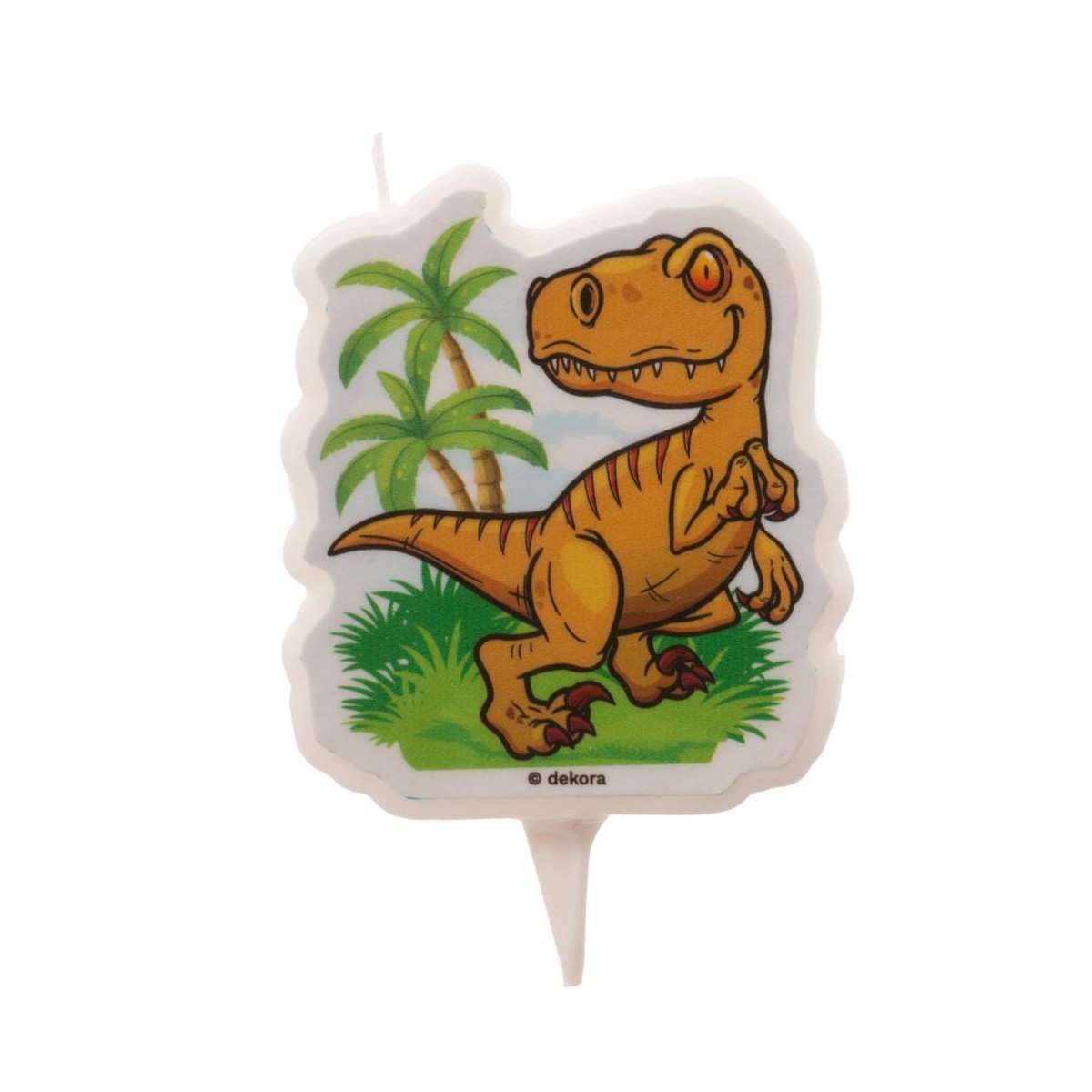 BOUGIE DINOSAURE 2D 7.5CM