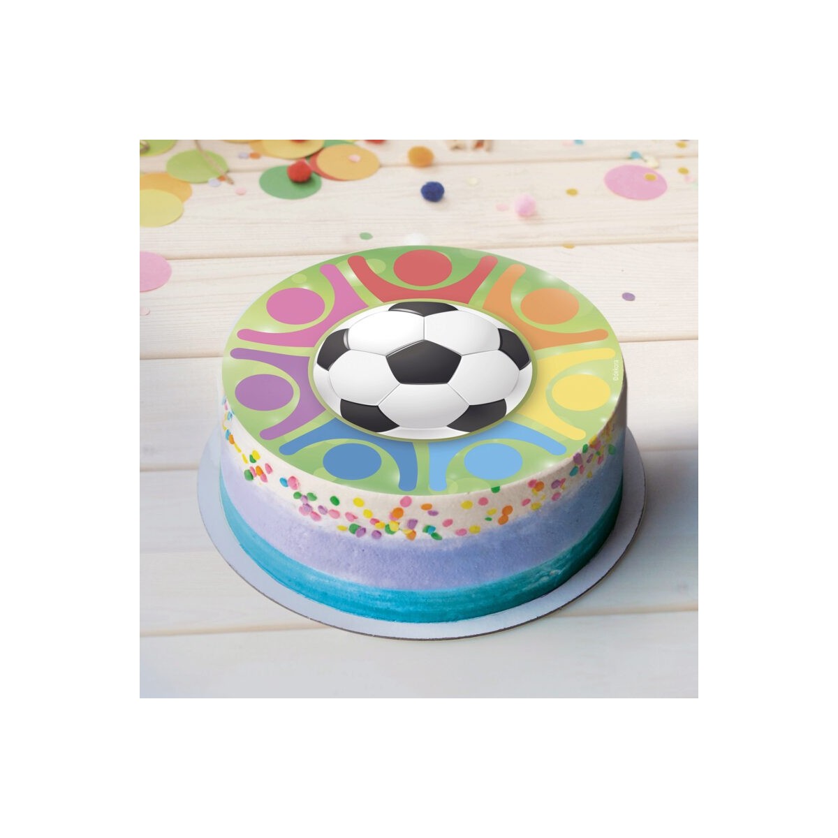 + DISQUE EN AZYME FOOTBALL Ø20CM