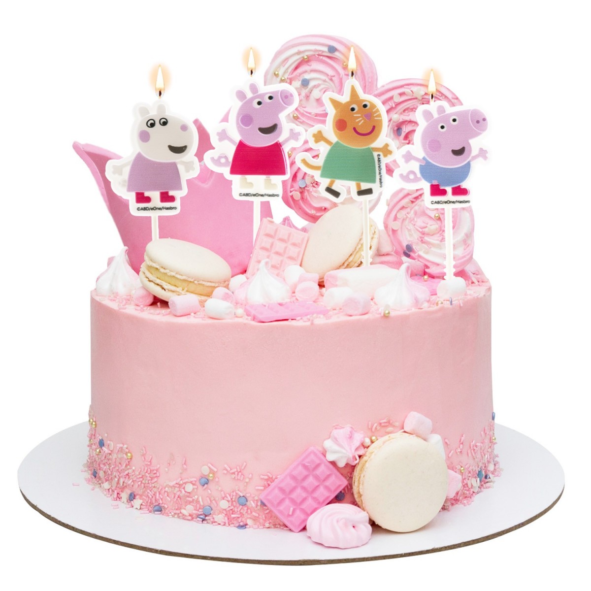 BOUGIE ANNIVERSAIRE PEPPA PIG 4PCES 