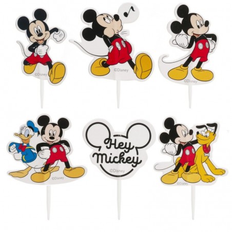 359008 CAKE TOPPERS MICKEY 6ASS 30PCS