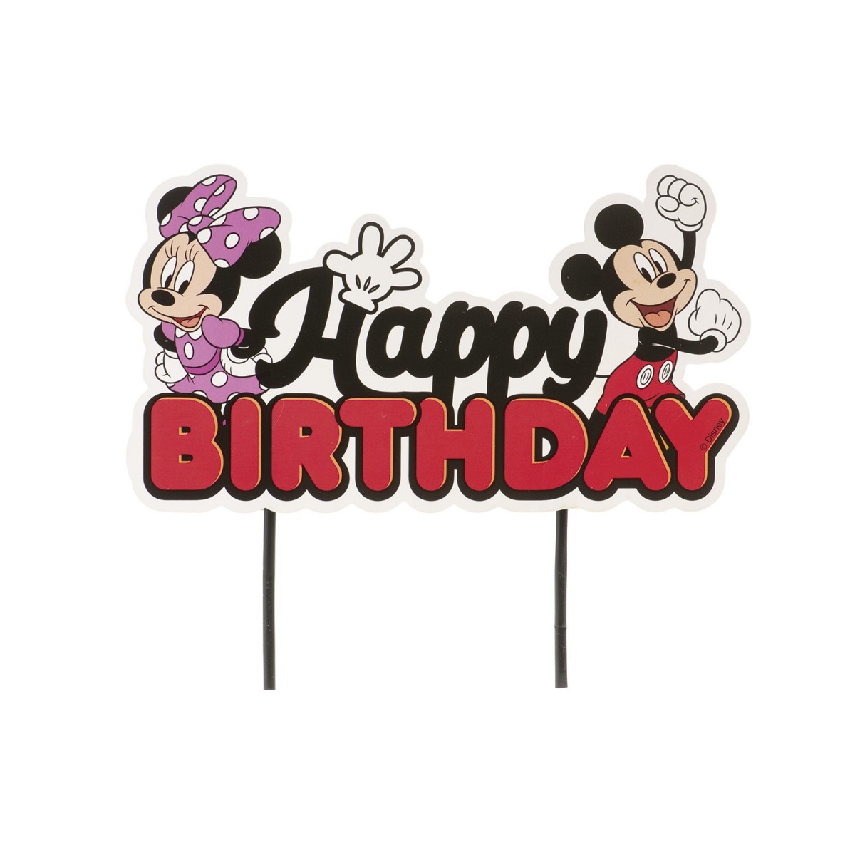 359011 CAKE TOPPERS MICKEY AND MINNIE 17,5X15CM