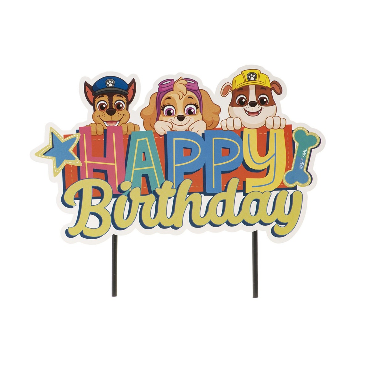 359012 CAKE TOPPERS PAT PATROUILLE 17,5X15CM