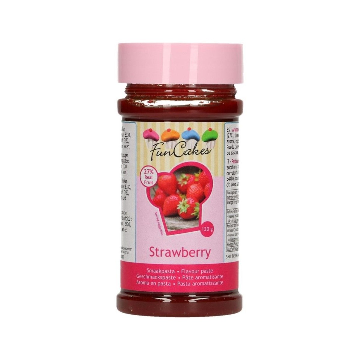 FUNCAKES PATE AROMATISANTE FRAISE 120GR