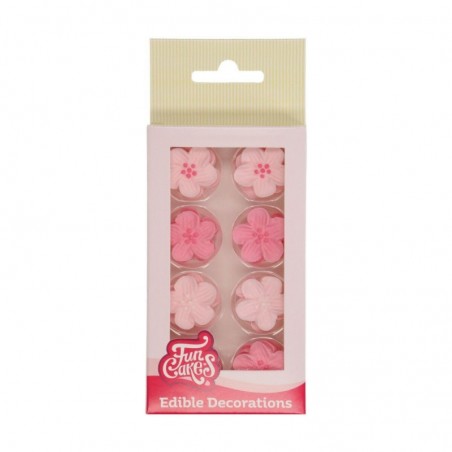 FUNCAKES MIX FLEURS EN SUCRE ROSESØ2,4CM 24PCES