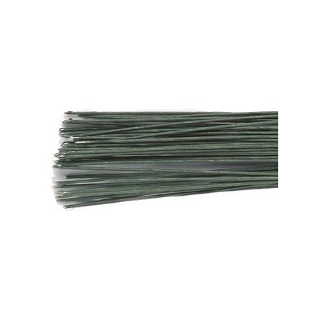 + CULPITT TIGE POUR FLEUR VERTE FONCE 0.812MM  20PCES