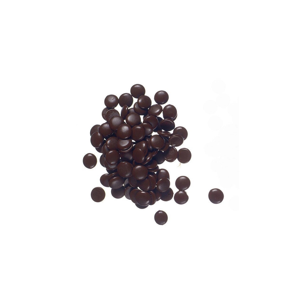 E2502  BELGIAN DARK CHOCOLADE DROPS 10 KG   ZAK S/CD