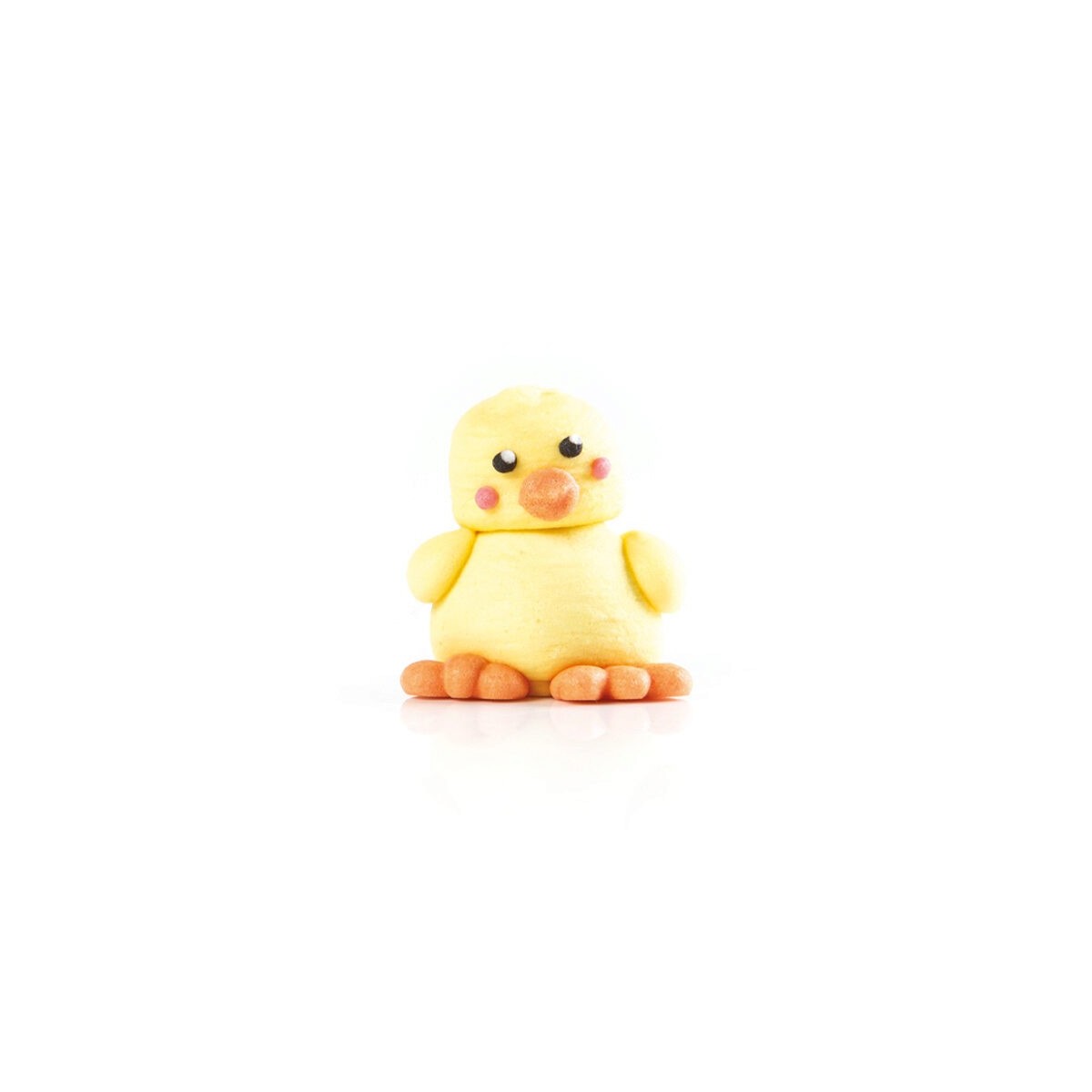 1054626 POUSSIN JAUNE 3D EN SUCRE 25MM  42 PCES S/CDE