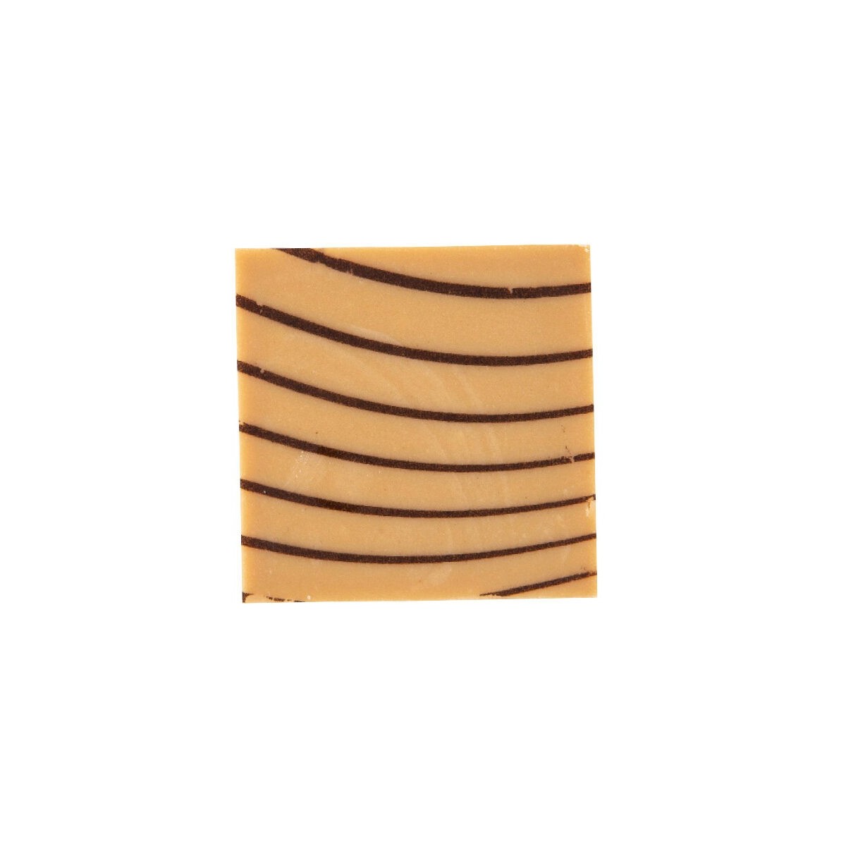 35008 PLAQUETTE LIGNE BRUN CHOCOLAT CARAMEL 3X3CM220 PCES S/CD