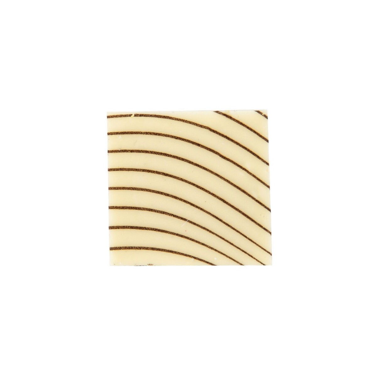 35013 PLAQUETTE LIGNE BRUN CHOCOLAT BLANC 3X3CM 220 PCES 