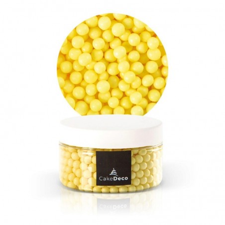 39083 PERLE JAUNE EN SUCRE Ø 6MM 80G