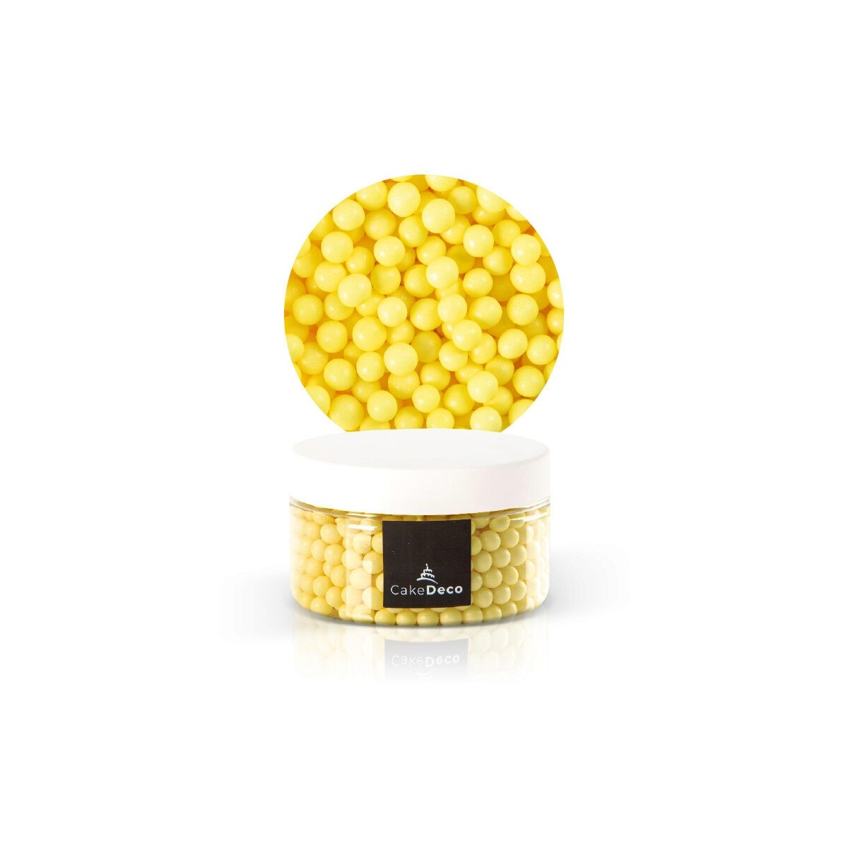 39083 PERLE JAUNE EN SUCRE Ø 6MM 80G