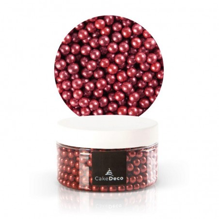 1039216 PERLE ROUGE RUBIS EN SUCRE Ø 6MM 80G