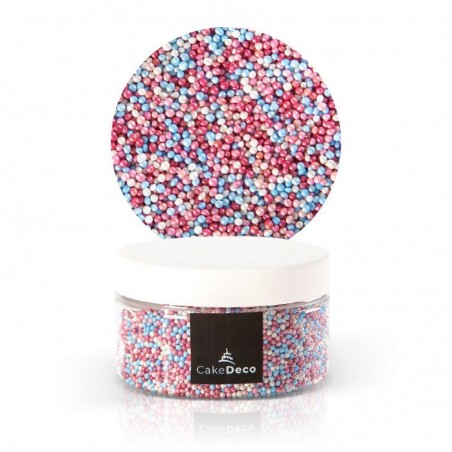 1039227 PERLE NON PAREIL FUCHSIA/BLANC/ROSE/BLEU ENSUCRE 110G