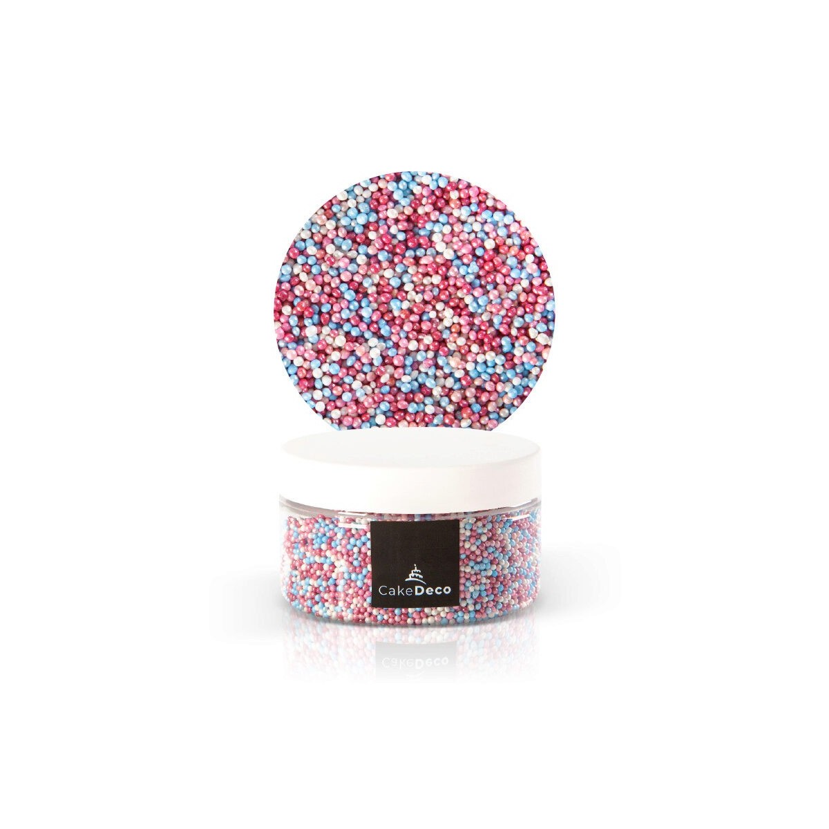 39227 PERLE NON PAREIL FUCHSIA/BLANC/ROSE/BLEU ENSUCRE 110G