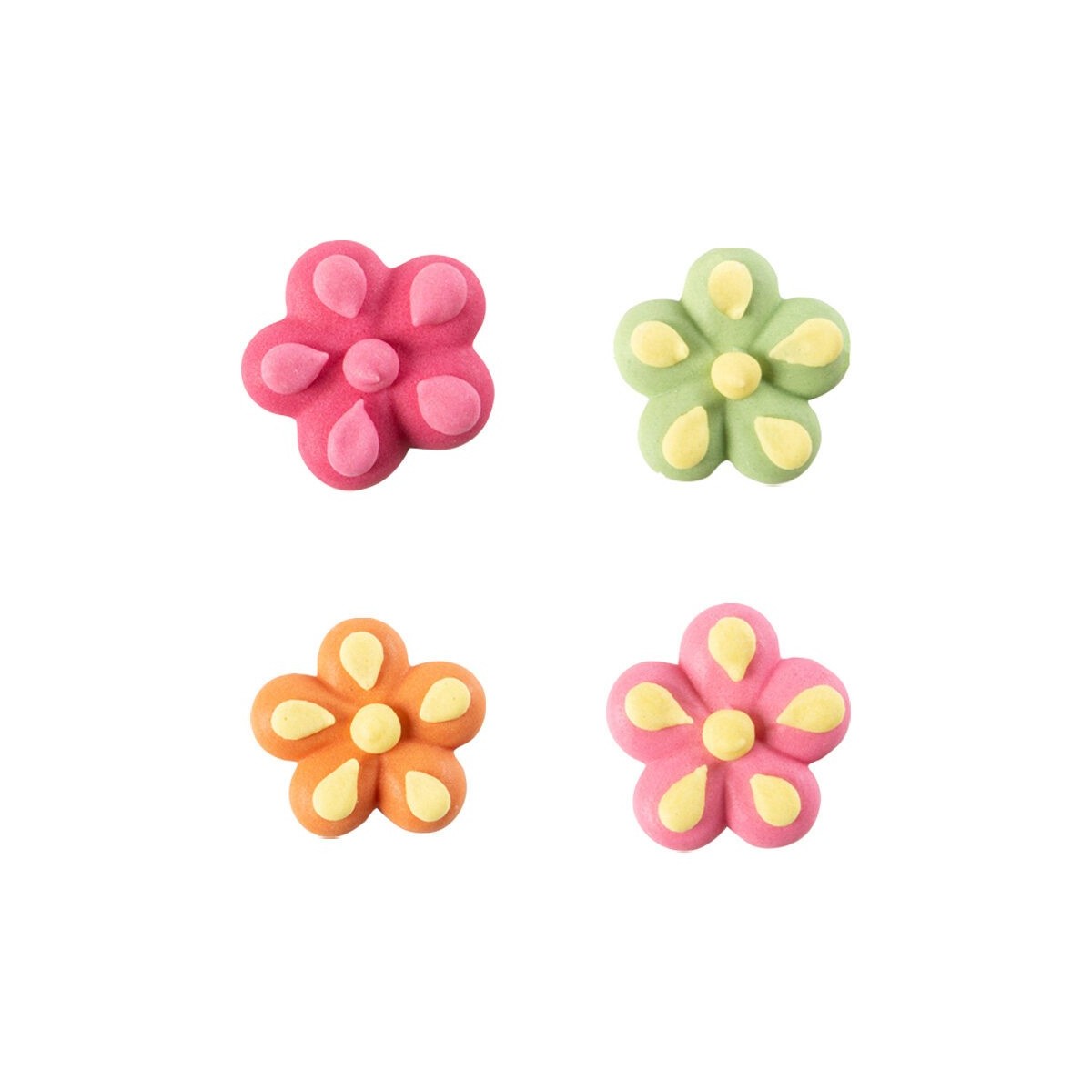 1051140 ASSORTIMENT FLEUR SUCRE 3CM 180 PCES S/CDE