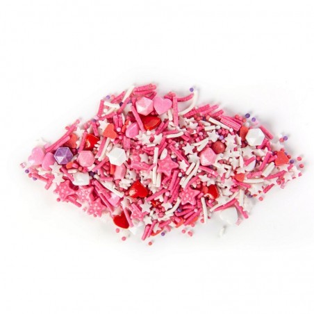 1061269 MIX DÉCORATION ROSE EN SUCRE  500G