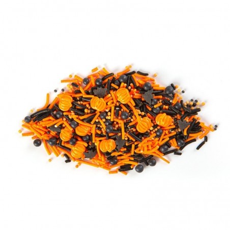 1061273 MIX HALLOWEEN ORANGE/NOIR EN SUCRE 500 G PIÈCES