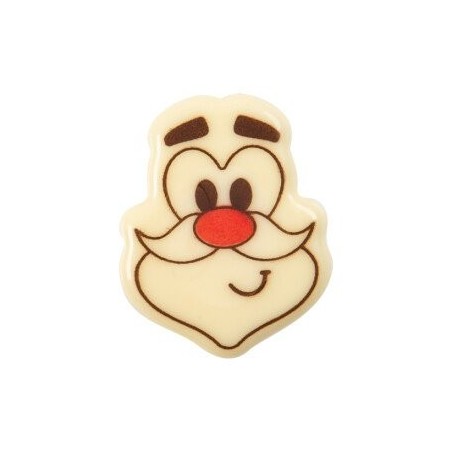 36736 PLAQUETTE VISAGE SAINT NICOLAS CHOCOLAT 38X30MM 72 PIÈCES