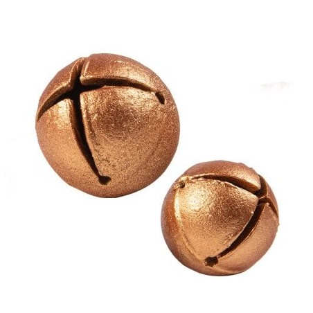 1015298 BOULE GRELOT BRONZE CHOCOLAT Ø 22-28MM 86 PIÈCES