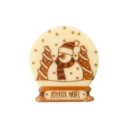 2014792 PLAQUETTE JOYEUX NOEL  BOULE DE NOEL CHOCOLAT Ø 5CM 75 PIÈCES