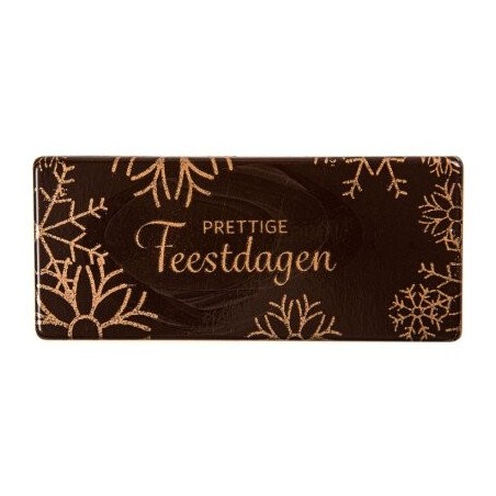 2015857 PLAQUETTE VROLIJK KERSTFEEST CHOCOLAT 80X35MM 60 PIÈCES S/CD