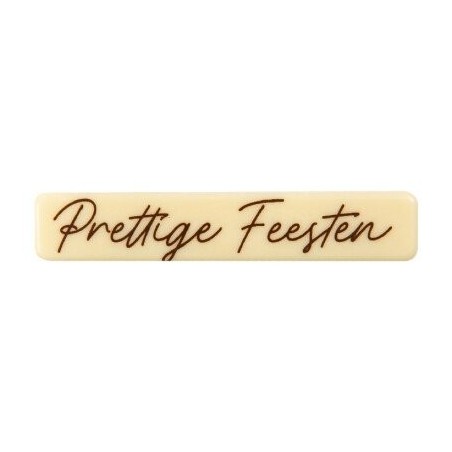 2015841 PLAQUETTE  PRETTIGE FEESTEN CHOCOLAT 80X15MM120 PIÈCES