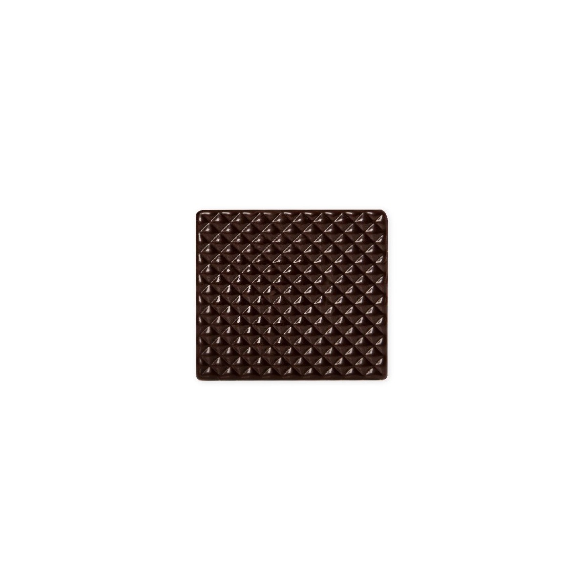 2015822 EMBOUT BUCHE RELIEF MATELASSE CHOCOLAT NOIR9X8CM 40 PIÈCES S/CD