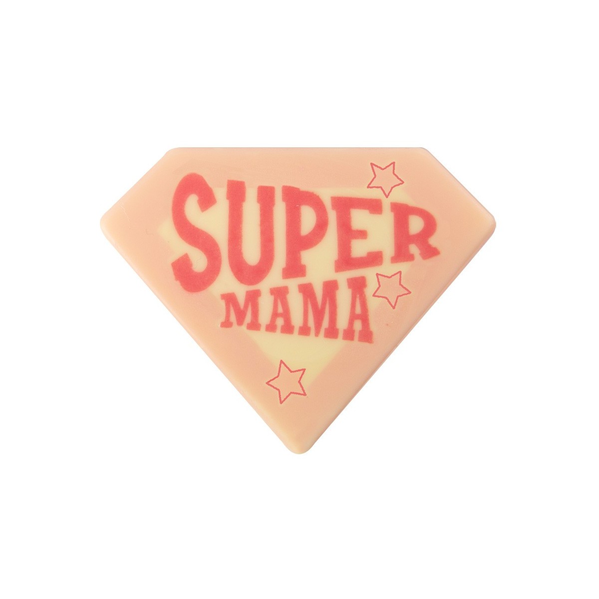 2010815 PLAQUETTE SUPER MAMA 8X6,5 CM CHOCOLAT 30 PCES S/CD