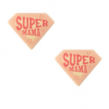 2010821 PLAQUETTE SUPER MAMA 45X35MM CHOCOLAT 120 PCES S/CD