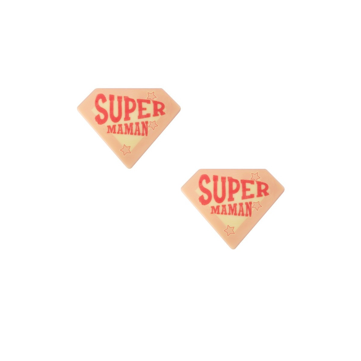 10822 SUPER MAMAN 4,5X3,5 CM 120 STUKKEN S/CD