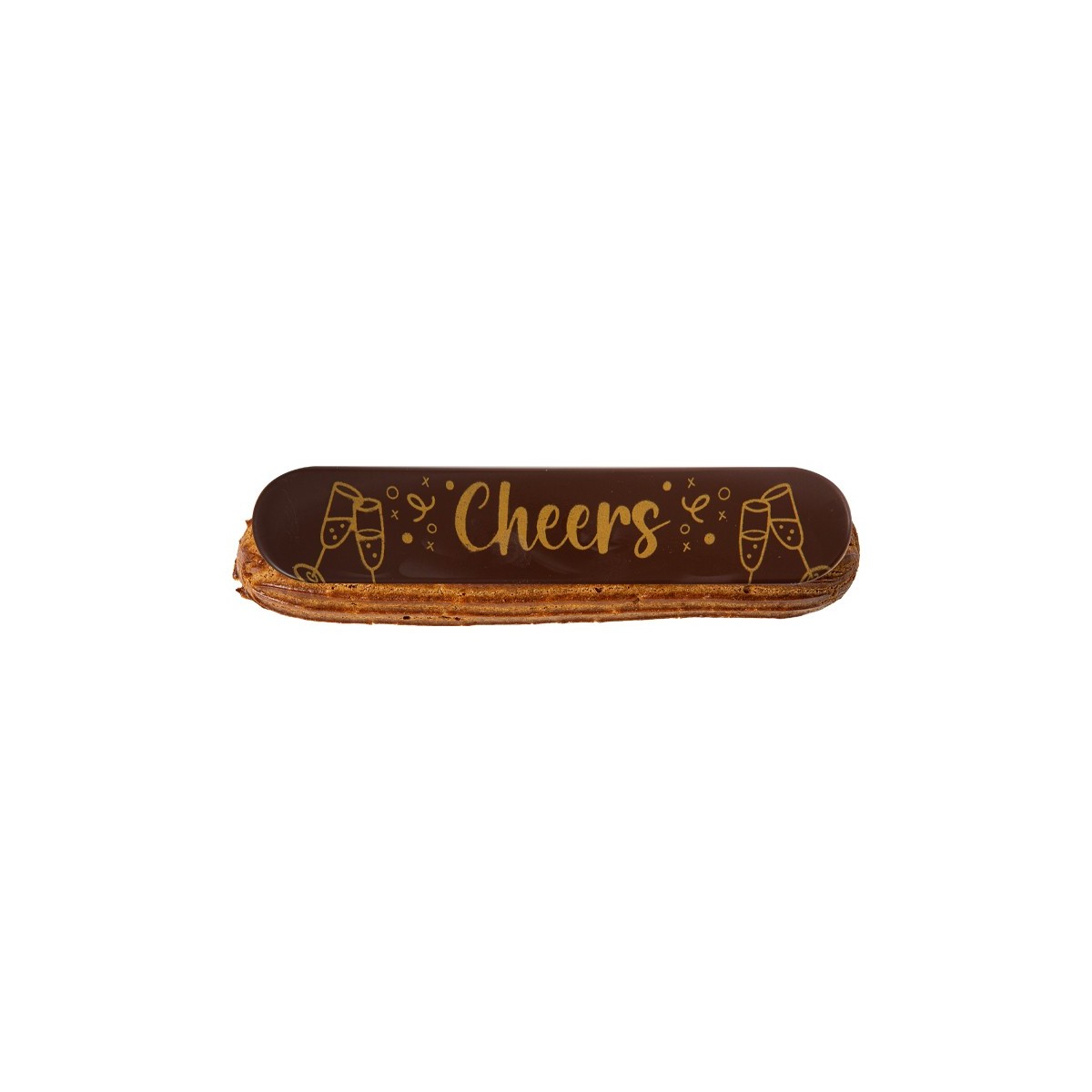 2014732 ECLAIR GELUKKIG NIEUWJAAR, BONNE ANNÉE, NEWYEAR 15X3CM 35PCES S/CDE