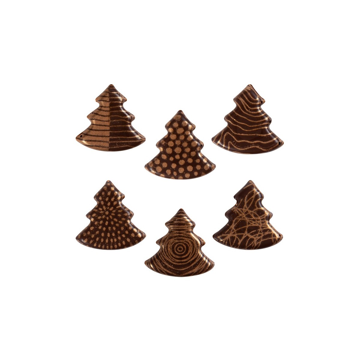 14894 KERSTBOMEN 2,5X2,5CM 250PCES OP/ORDER