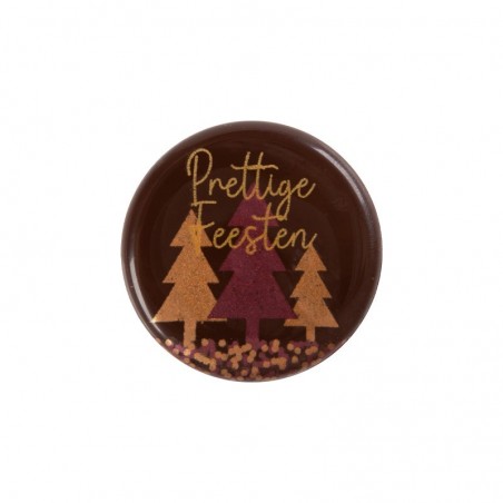 2015541 PLAQUETTE SAPINS DE NOËL PRETTIGE FEESTEN 3,8CM 120PCES S/CD