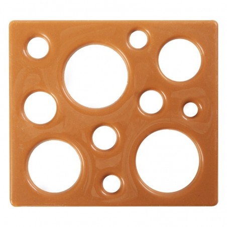 15727 ZIJKANT CARAMEL MET GAATJES 9X8CM 40PCES OP/ORDER