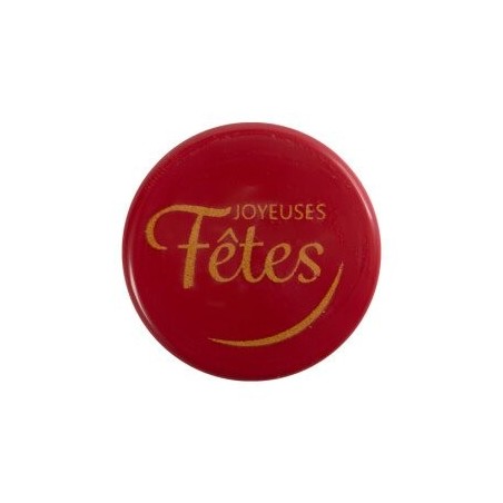 15863 PLAATJE JOYEUSES FÊTES 3.8CM 120PCES OP/ORDER