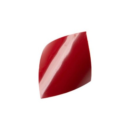 2034408 PLAQUETTE COURBÉ ROUGE 3,5X3,5CM 120PCES S/CDE