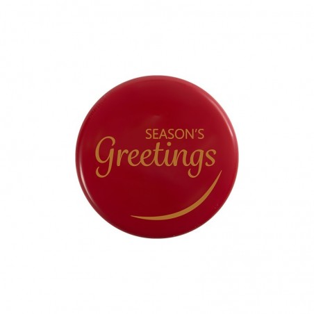 15864 PLAQUETTE SEASON'S GREETINGS 3,8CM 120PCSS/CD