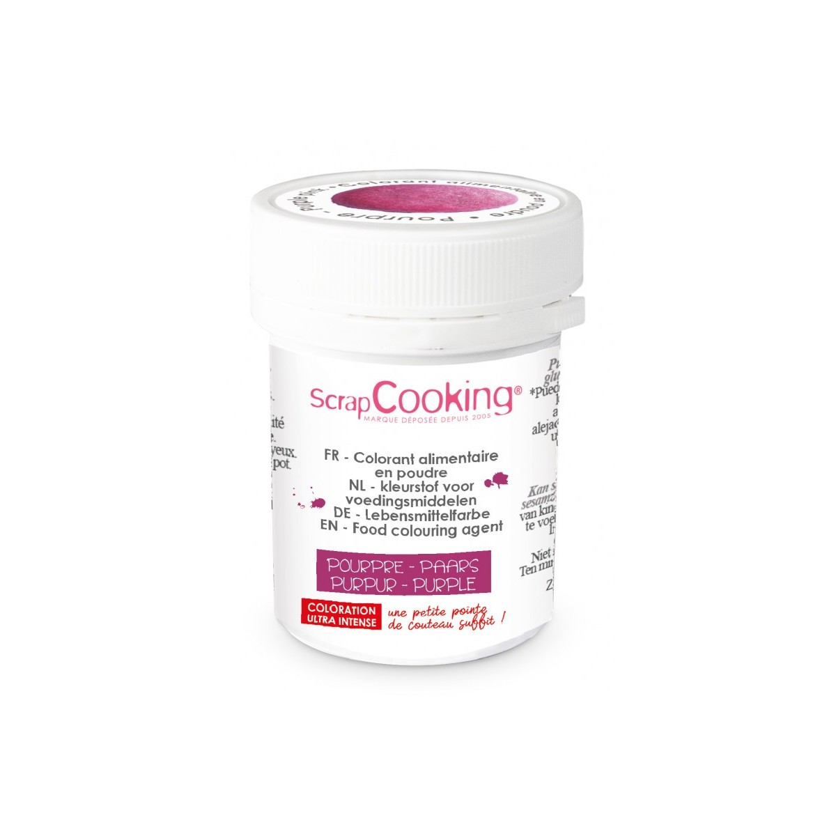 SCRAPCOOKING COLORANT ALIMENTAIRE HYDRO POURPRE 5GR