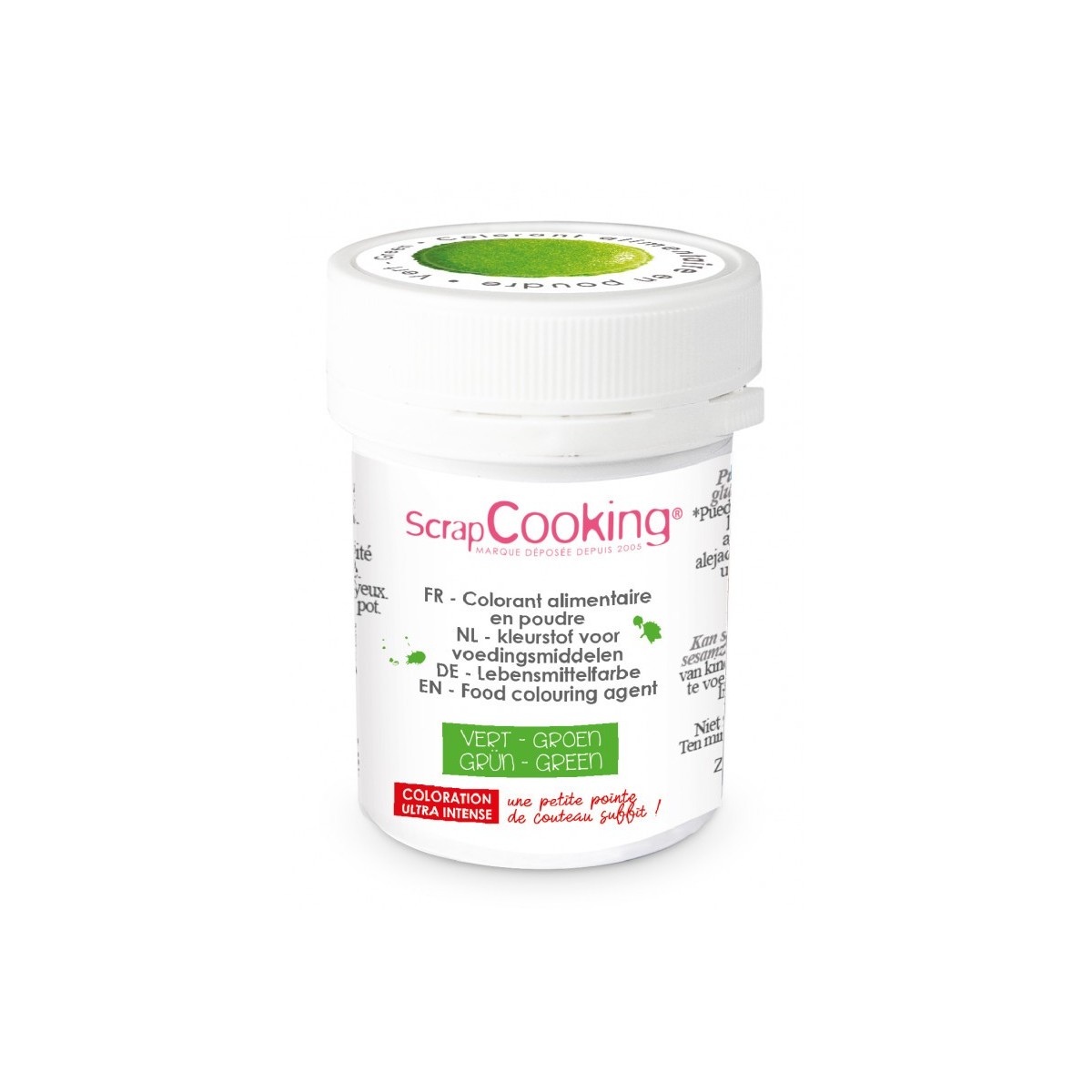 SCRAPCOOKING COLORANT ALIMENTAIRE HYDRO VERT 5GR