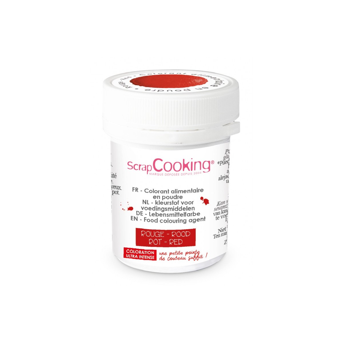 SCRAPCOOKING COLORANT ALIMENTAIRE HYDRO ROUGE 5GR