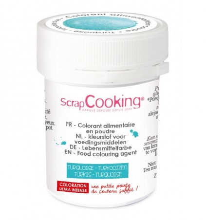 SCRAPCOOKING COLORANT ALIMENTAIRE HYDRO TURQUOISE5GR